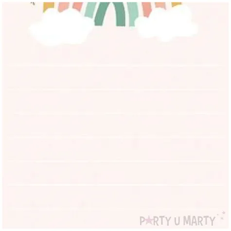 notes tecza pastelowy bez partydeco 40 kart