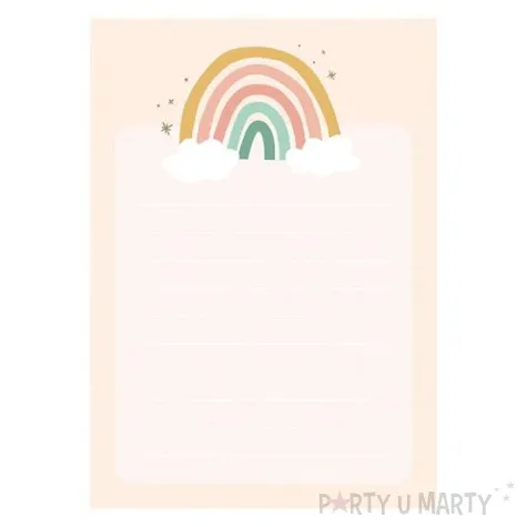 notes tecza pastelowy bez partydeco 40 kart