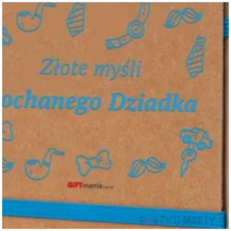 notes z olowkiem eko dziadek niebieski giftmania