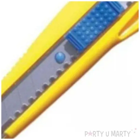 noz do tapet plastikowy zolto niebieski titanum 18mm