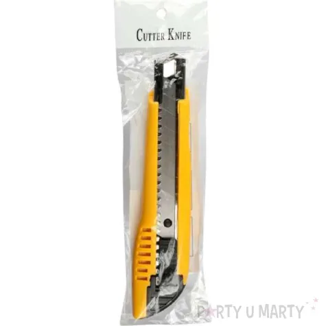 noz do tapet plastikowy zolty titanum 18mm