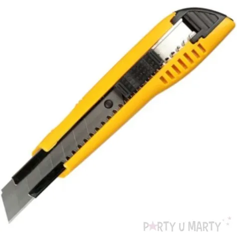 noz do tapet plastikowy zolty titanum 18mm