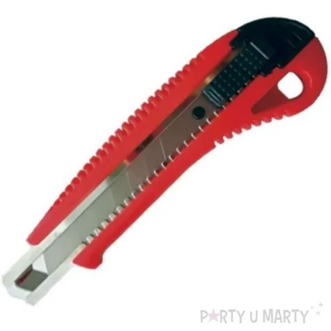 noz do tapet tworzywo abs czerwony titanum 18mm