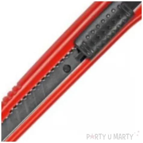 noz do tapet tworzywo abs czerwony titanum 9mm