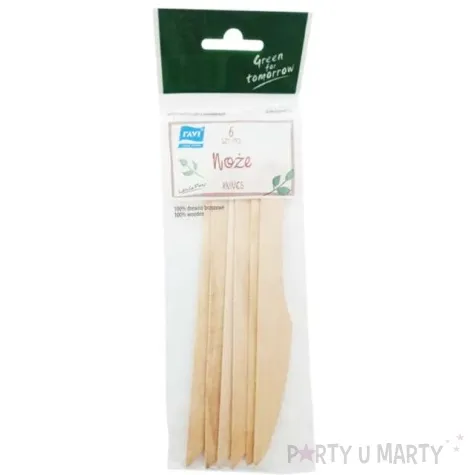 noze drewniane elegant naturalne ravi 6 szt