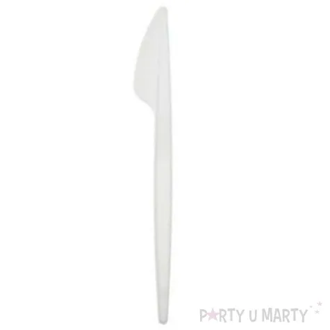 noze plastikowe biale 10 szt