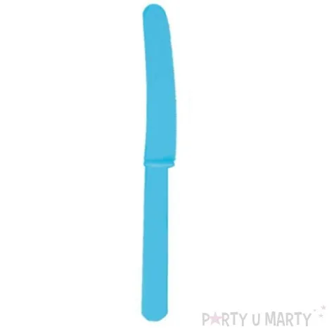 noze plastikowe blekitne 16 cm 20 szt