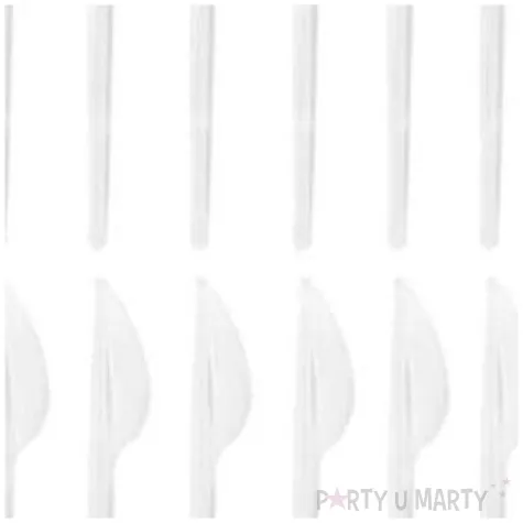 noze plastikowe classic biale ravi 12 szt