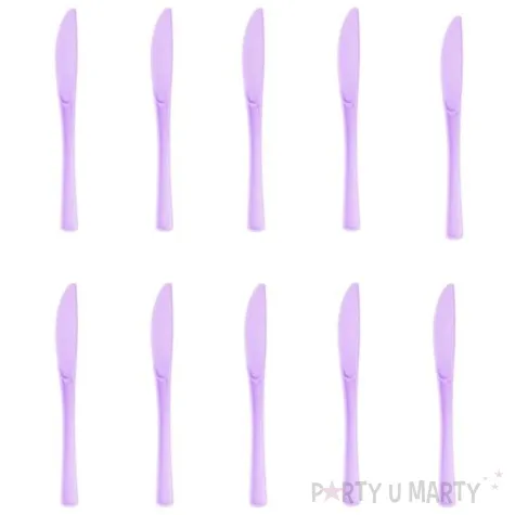 noze plastikowe classic fioletowe partypal 10 szt