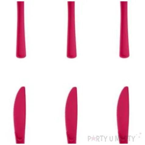 noze plastikowe classic fuksja partypal 10 szt