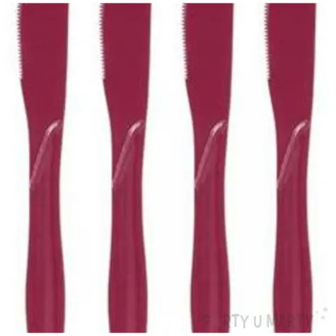 noze plastikowe classic godan bordowe 16 5 cm 8 szt