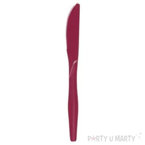 noze plastikowe classic godan bordowe 16 5 cm 8 szt