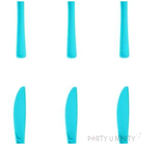 noze plastikowe classic niebieskie partypal 10 szt