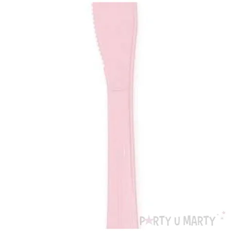 noze plastikowe classic partypal rozowe 20 szt