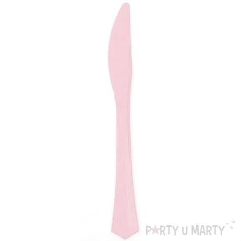 noze plastikowe classic partypal rozowe 20 szt