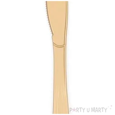 noze plastikowe classic partypal zlote 20 szt