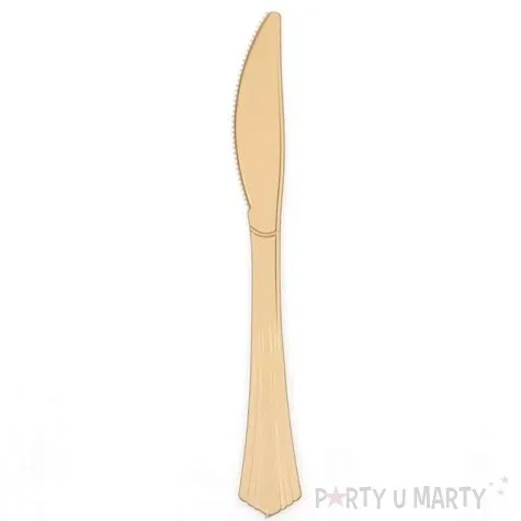 noze plastikowe classic partypal zlote 20 szt