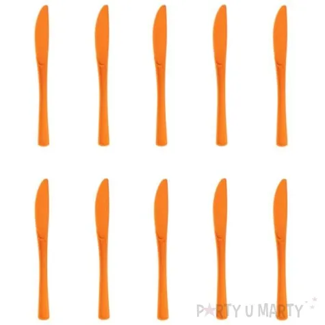 noze plastikowe classic pomaranczowe partypal 10 szt