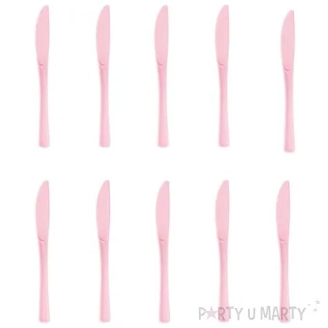 noze plastikowe classic rozowe partypal 10 szt