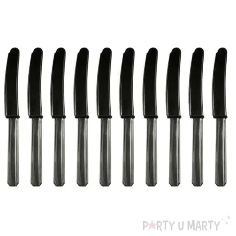 noze plastikowe czarne amscan 17 cm 10 szt