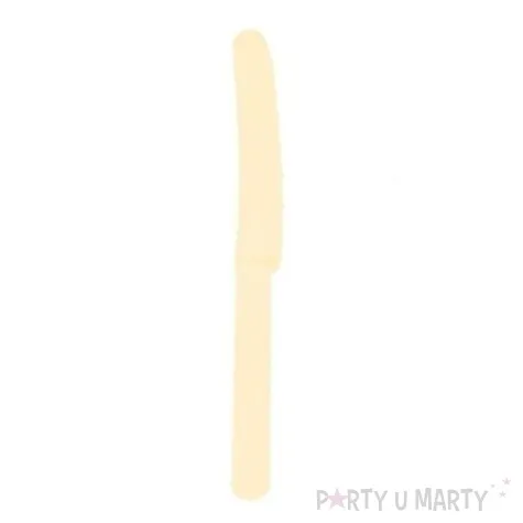 noze plastikowe kremowe 16 cm 20 szt