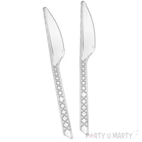 noze plastikowe medium transparentne godan 100 szt