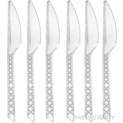 noze plastikowe medium transparentne godan 100 szt