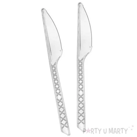 noze plastikowe medium transparentne godan 24 szt