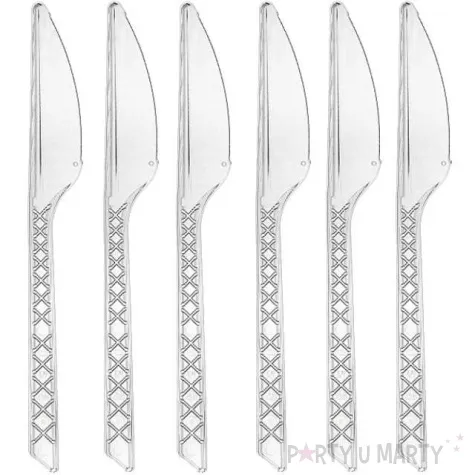 noze plastikowe medium transparentne godan 6 szt