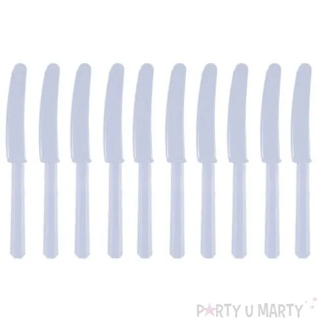 noze plastikowe niebieskie pastelowe amscan 17 cm 10 szt