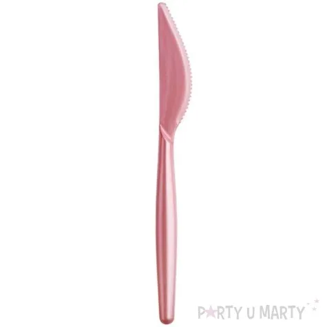 noze plastikowe premium goldplast brzoskwiniowy perlowy 18 5 cm 20 szt