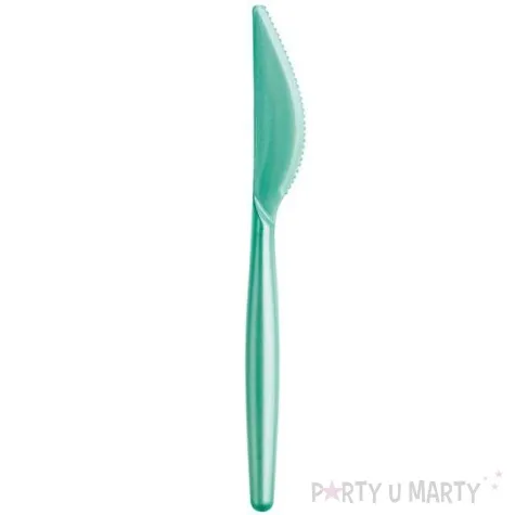 noze plastikowe premium goldplast turkusowy perlowy 18 5 cm 20 szt