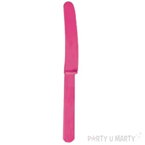 noze plastikowe rozowe ciemne 16 cm 20 szt