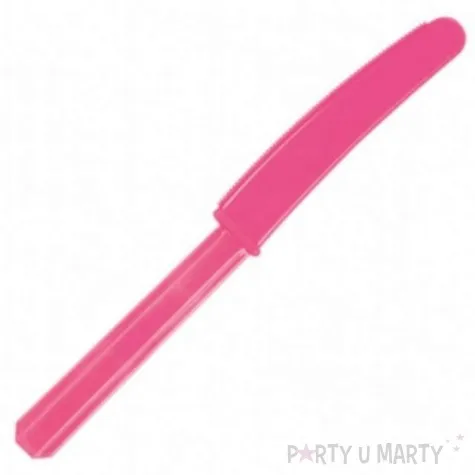 noze plastikowe rozowe ciemne amscan 17 cm 10 szt