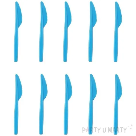 noze plastikowe soczyste kolory niebieski arpex 10 szt