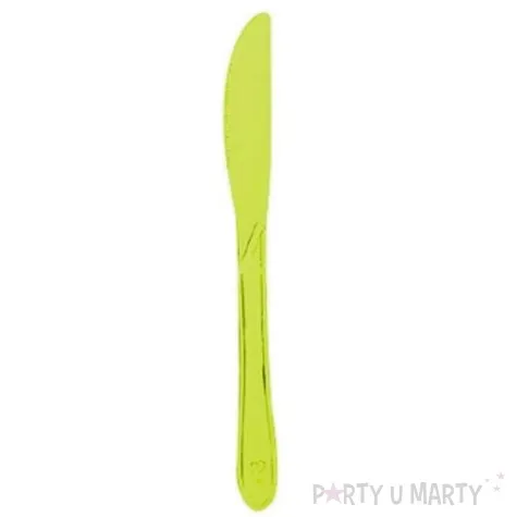 noze plastikowe zielone transparentne 15 cm 10 szt