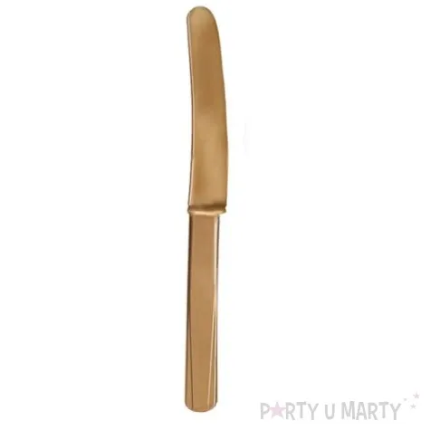 noze plastikowe zlote 16 cm 20 szt