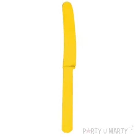 noze plastikowe zolte 16 cm 20 szt