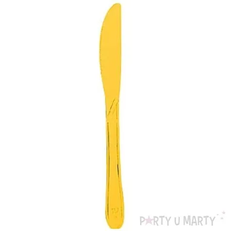 noze plastikowe zolte transparentne 15 cm 10 szt