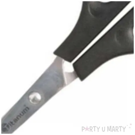 nozyczki biurowe precyzyjne czarne titanum 16 5 cm