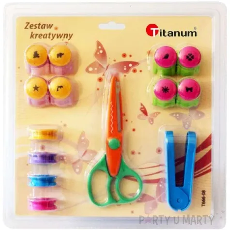 nozyczki dziurkacz wytlaczarka kreatywny mix titanum