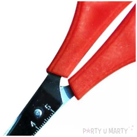 nozyczki szkolne z podzialka czerwone fun joy 13 cm