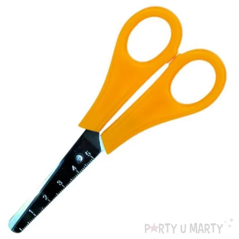 nozyczki szkolne z podzialka zolte fun joy 13 cm