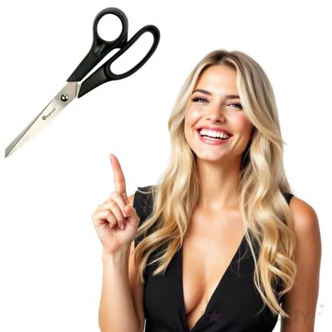 nozyczki uniwersalne czarne titanum 19 cm