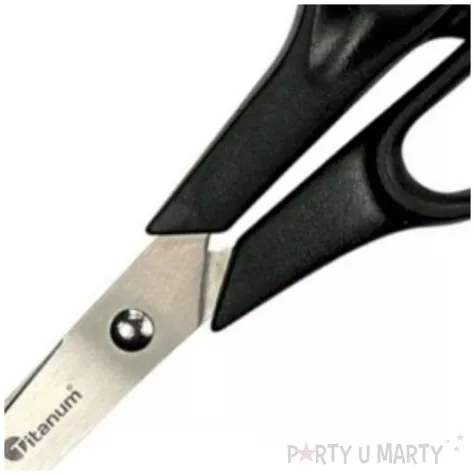 nozyczki uniwersalne czarne titanum 19 cm