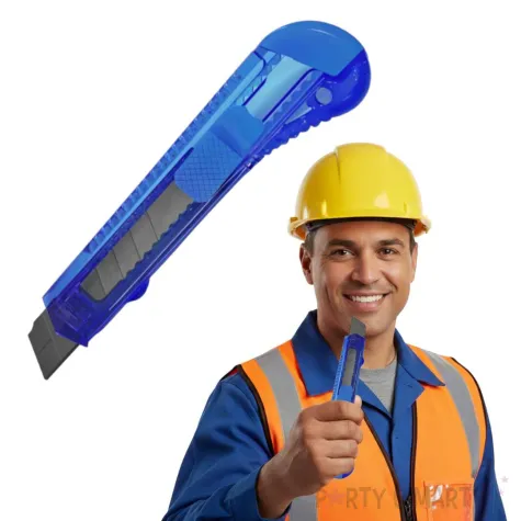 nozyk budowlany noz do tapet wysuwany niebieski 15 cm