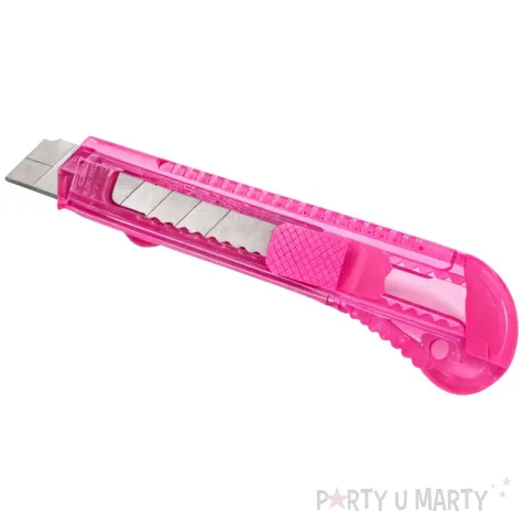 nozyk budowlany noz do tapet wysuwany rozowy 15 cm