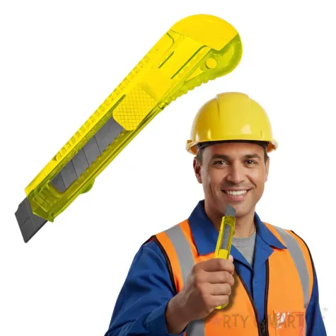 nozyk budowlany noz do tapet wysuwany zolty 15 cm