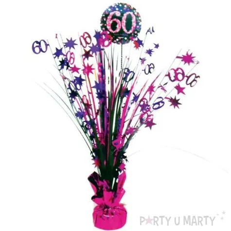 obciaznik do balonow bukiet 60 urodziny amscan rozowo fioletowy 250 g