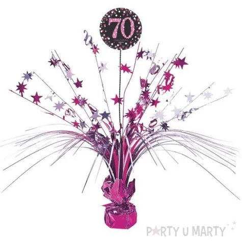 obciaznik do balonow bukiet 70 urodziny amscan rozowy 250 g